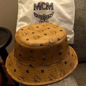 Unisex MCM Bucket Hat - Cognac
